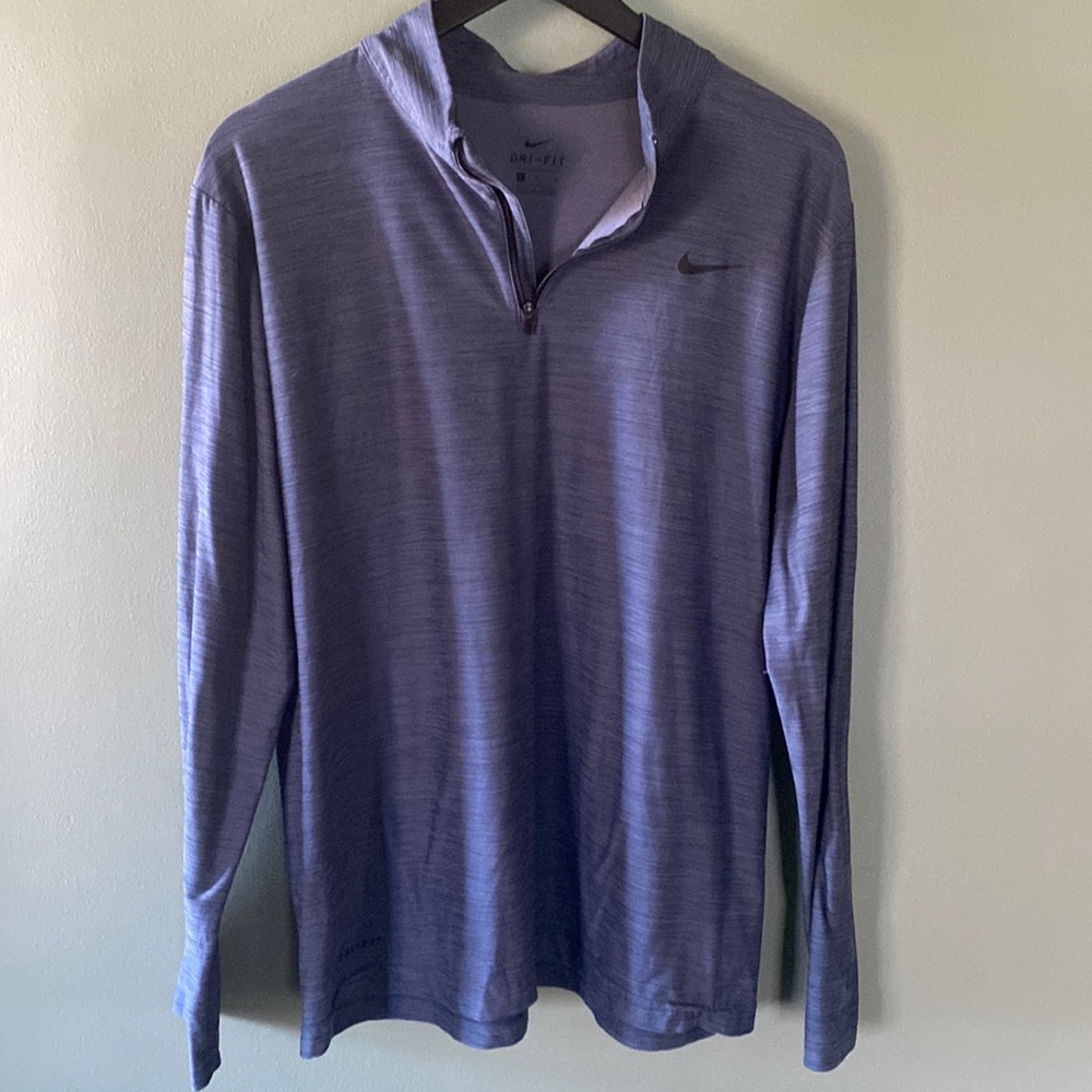 Nike Dry-fit pullover with zipper size large